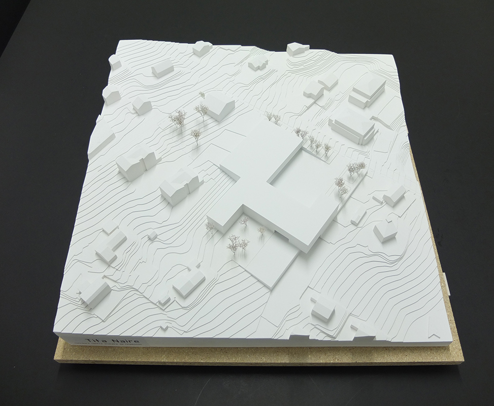 maquette pour concours d'architecture pour une école et des locaux pour les enfants à Chamoson  - 2016 - cheseauxrey sàrl