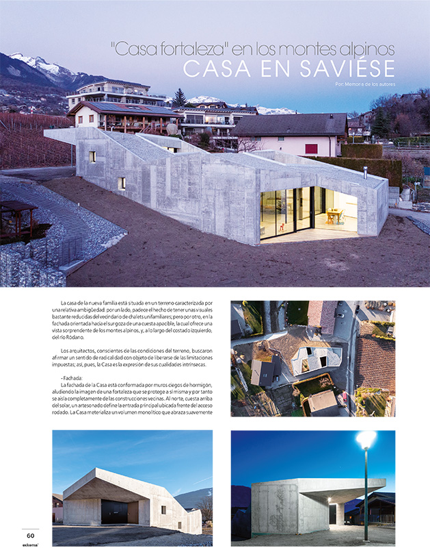 Habitation Savièse - magazine Exkema