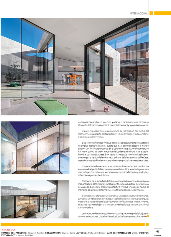 Habitation Savièse - magazine Exkema