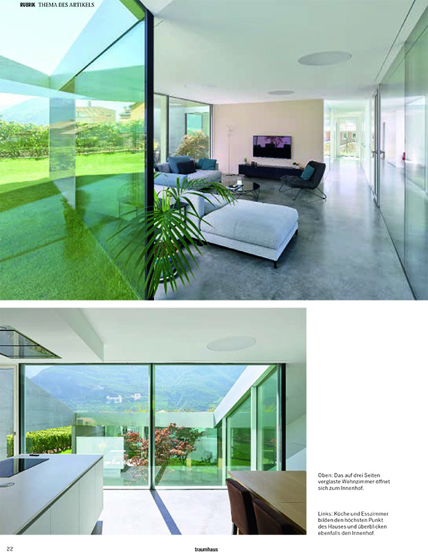 Habitation à Saillon - magazine Traumhaus